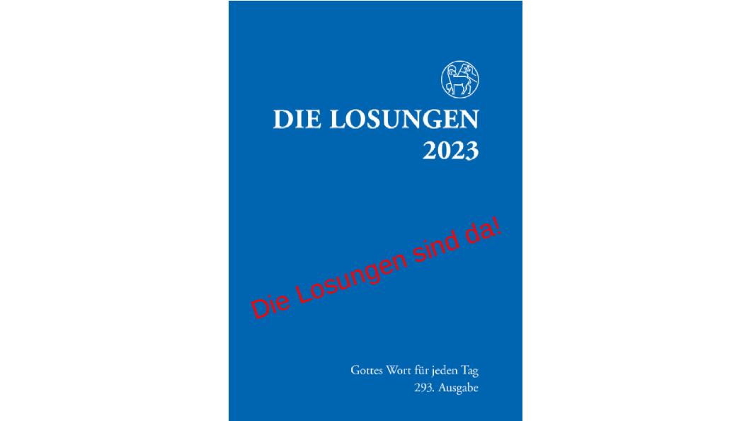 Die Losungen sind eingetroffen! Ihr ökumenischer Kirchenladen in Erfurt